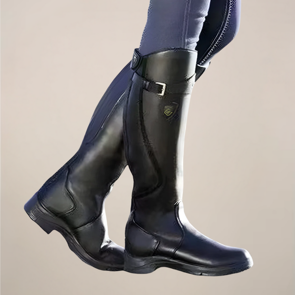 Isla | Effortless Knee-High Brown Boots with Buckle Detail
