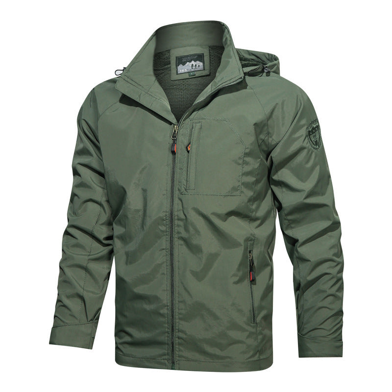 Albert | Full Zip Mens Waterproof Jacket for Hiking