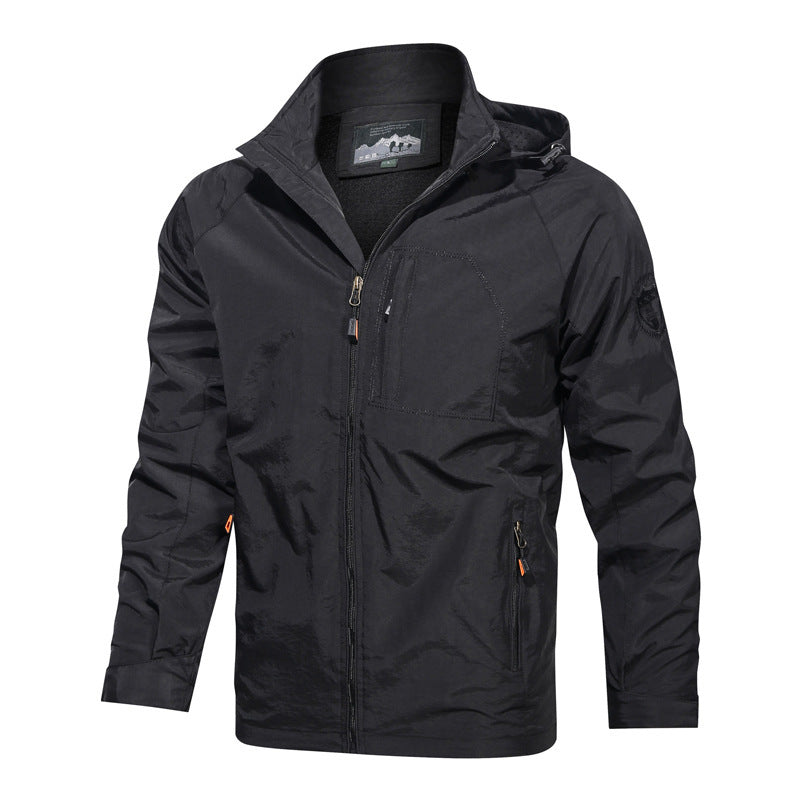 Albert | Full Zip Mens Waterproof Jacket for Hiking