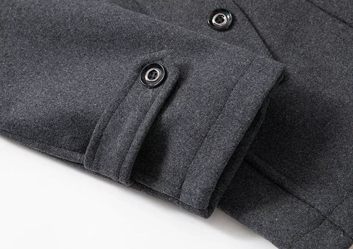 Alfie | Ribbed Collar Longline Mens Winter Coat