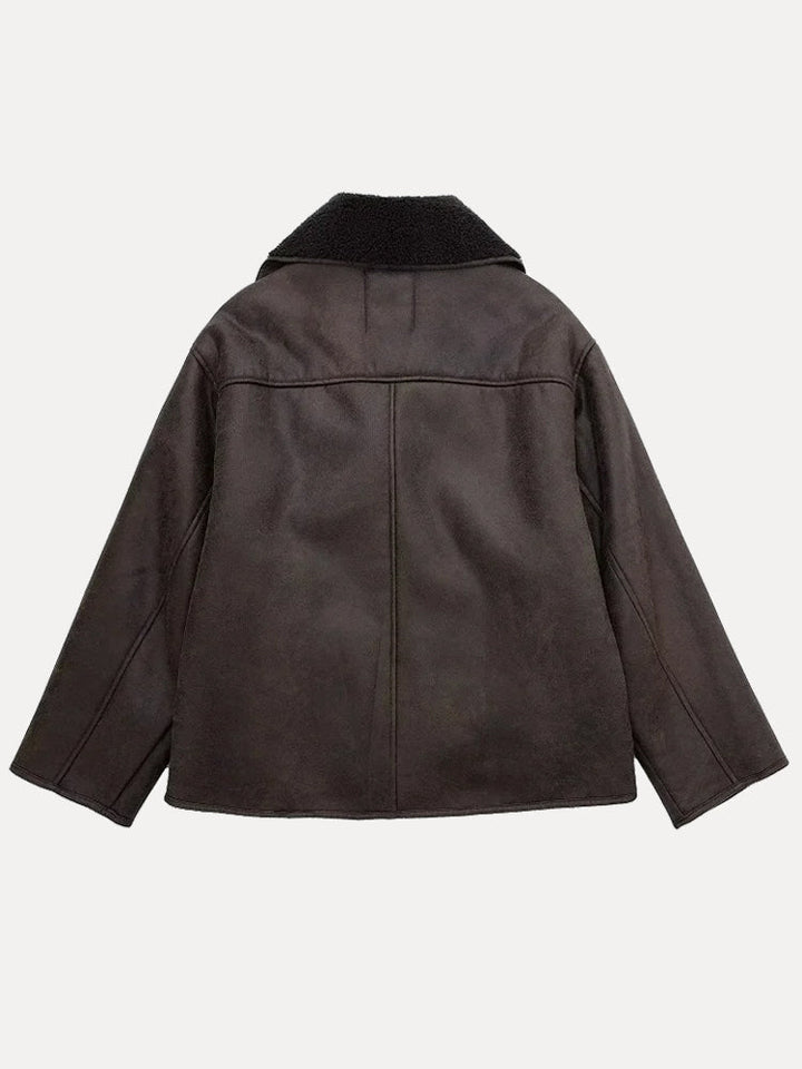 Amelia | Classic Oversized Shearling Fur Coats for Women