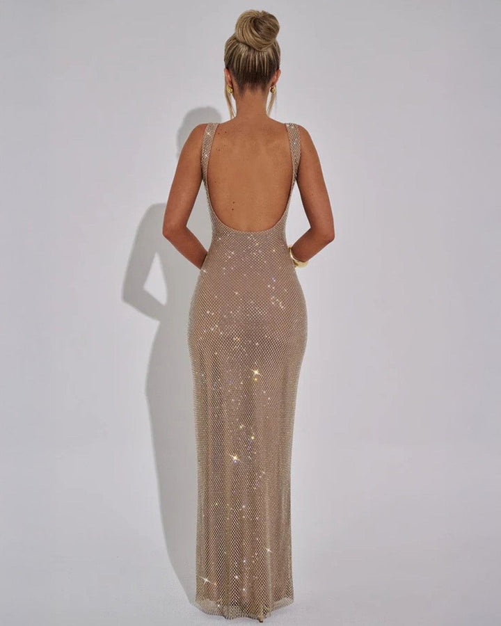 Amelia | Graceful Sequin Christmas Dress Maxi Evening Gown
