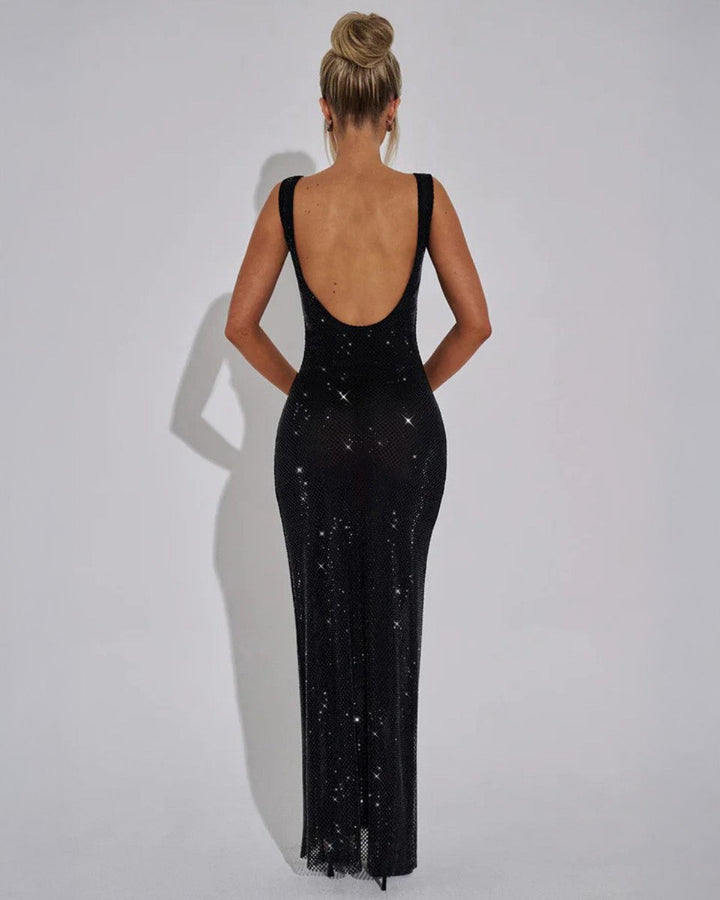 Amelia | Graceful Sequin Christmas Dress Maxi Evening Gown
