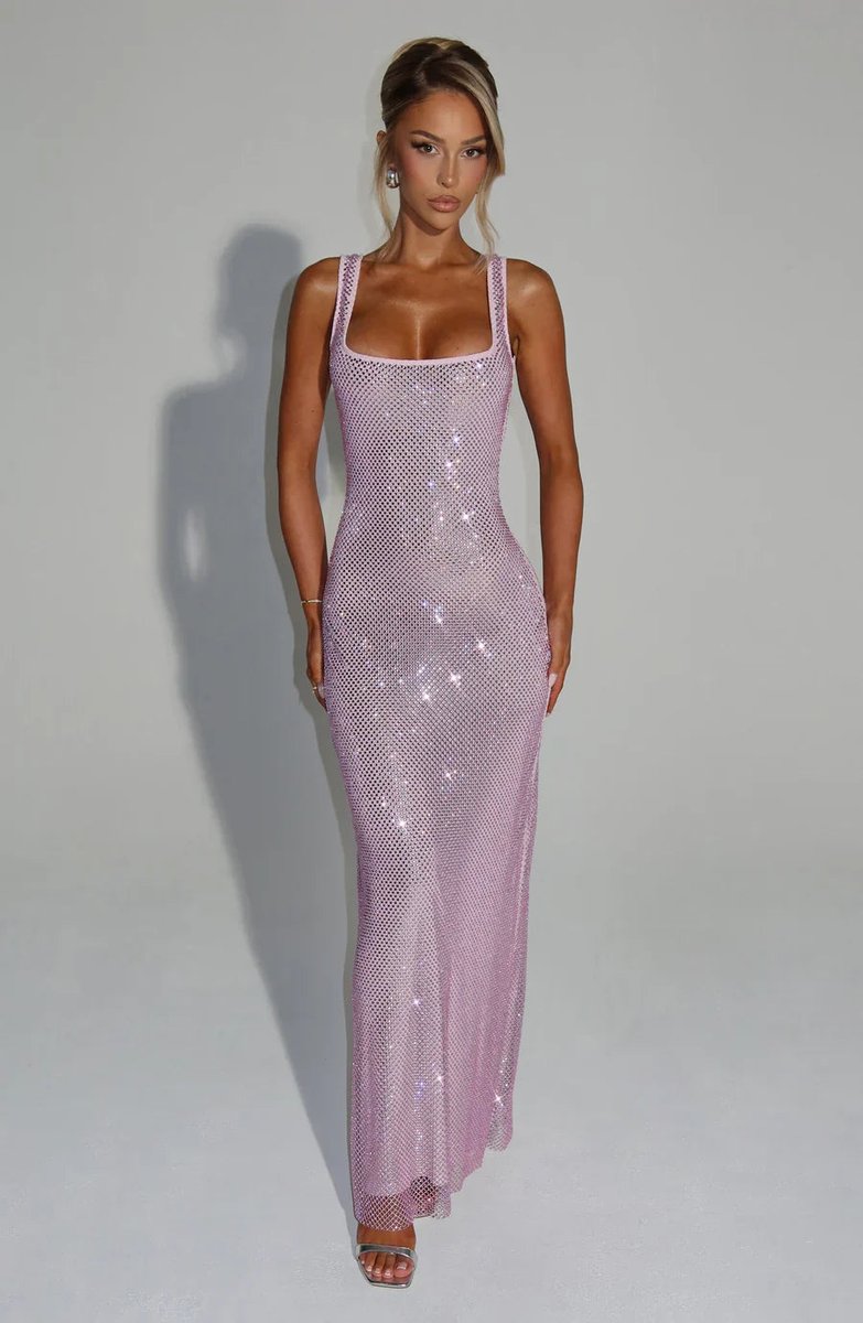 Amelia | Graceful Sequin Christmas Dress Maxi Evening Gown