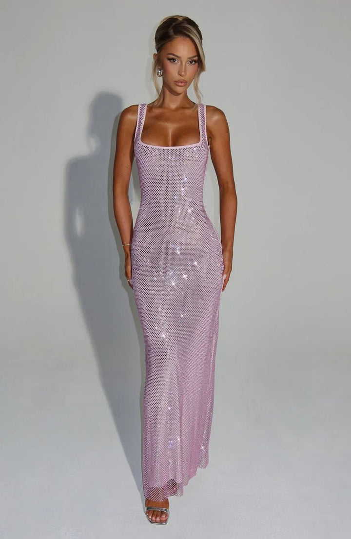 Amelia | Graceful Sequin Christmas Dress Maxi Evening Gown