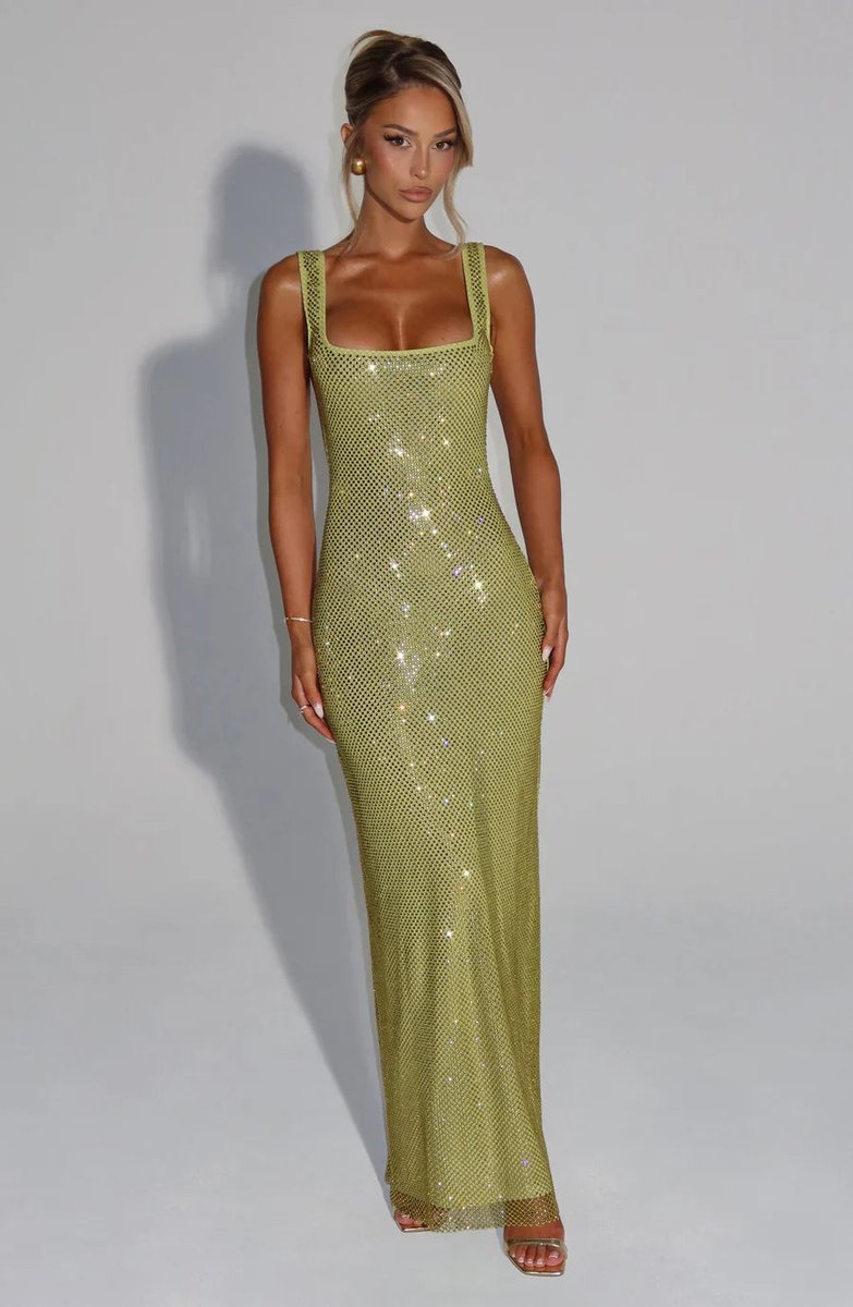 Amelia | Graceful Sequin Christmas Dress Maxi Evening Gown