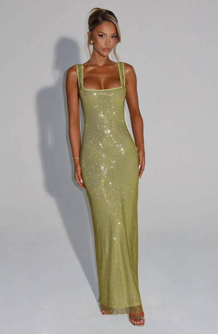 Amelia | Graceful Sequin Christmas Dress Maxi Evening Gown