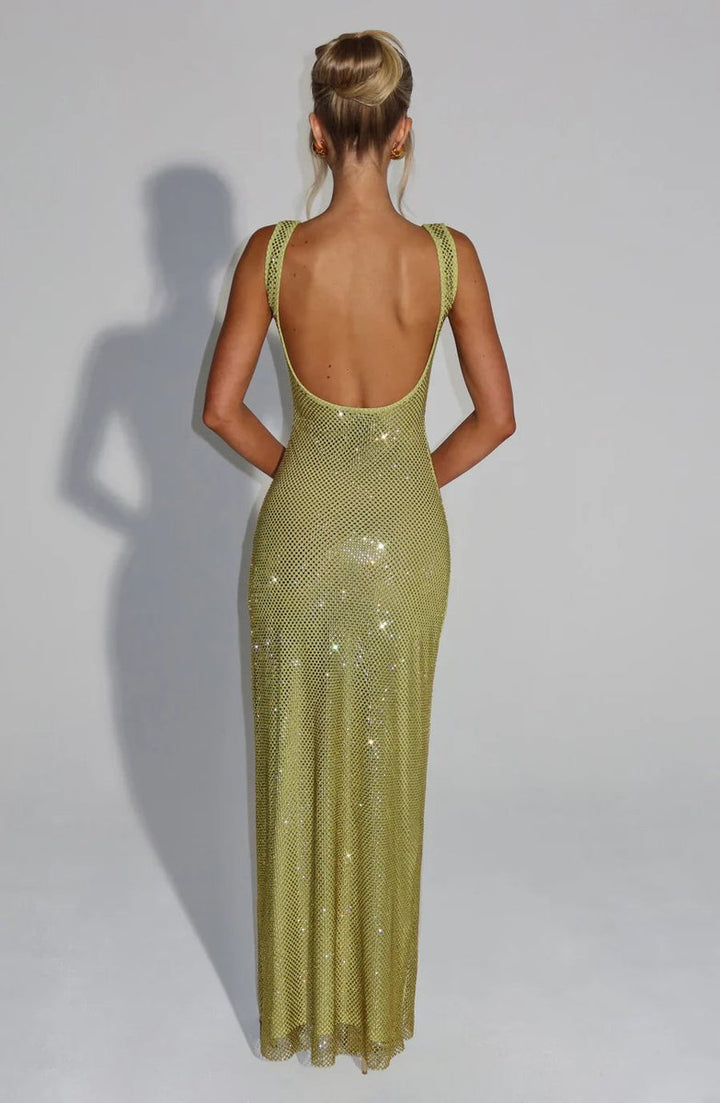 Amelia | Graceful Sequin Christmas Dress Maxi Evening Gown