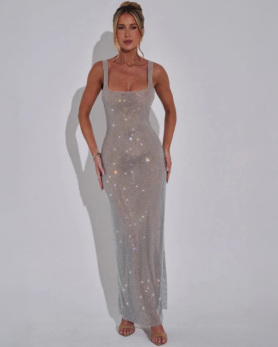 Amelia | Graceful Sequin Christmas Dress Maxi Evening Gown