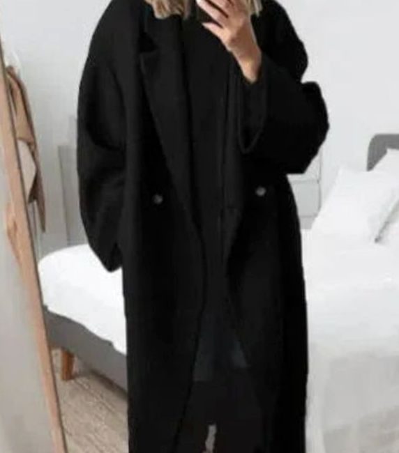 Amelie | Effortless Oversized Double-Breasted Longline Coat