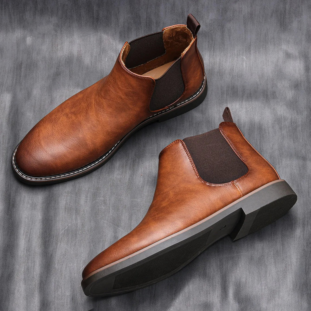 Arlo | Elegant Chelsea Slip-On Mens Ankle Boots