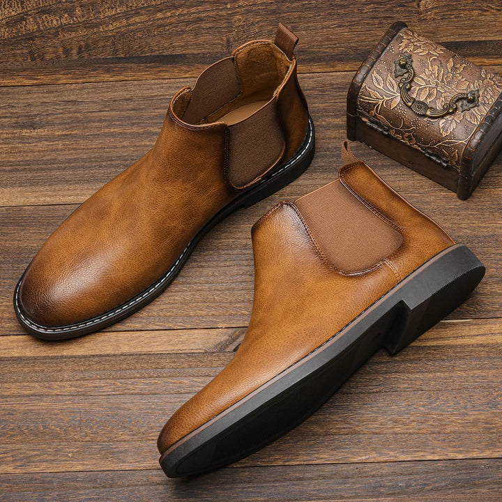 Arlo | Elegant Chelsea Slip-On Mens Ankle Boots