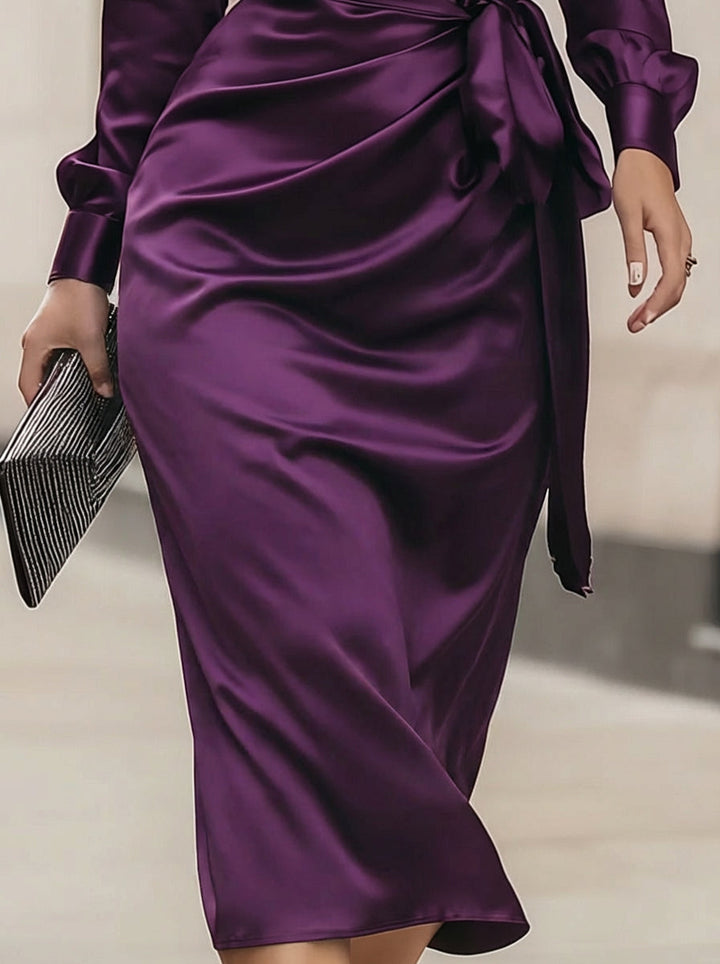 Athena | Stylish Wrap Midi Party Dresses for Women