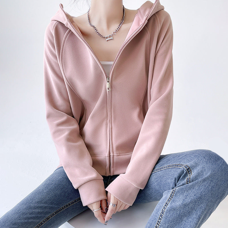 Aurora | Classic Panelled Long Sleeve Zip Up Hoodie