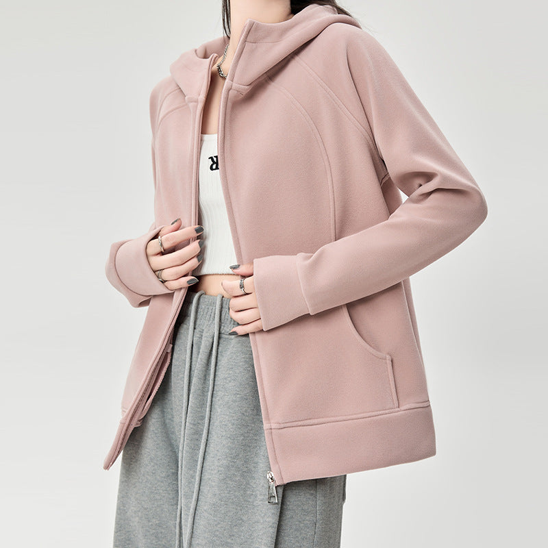Aurora | Classic Panelled Long Sleeve Zip Up Hoodie