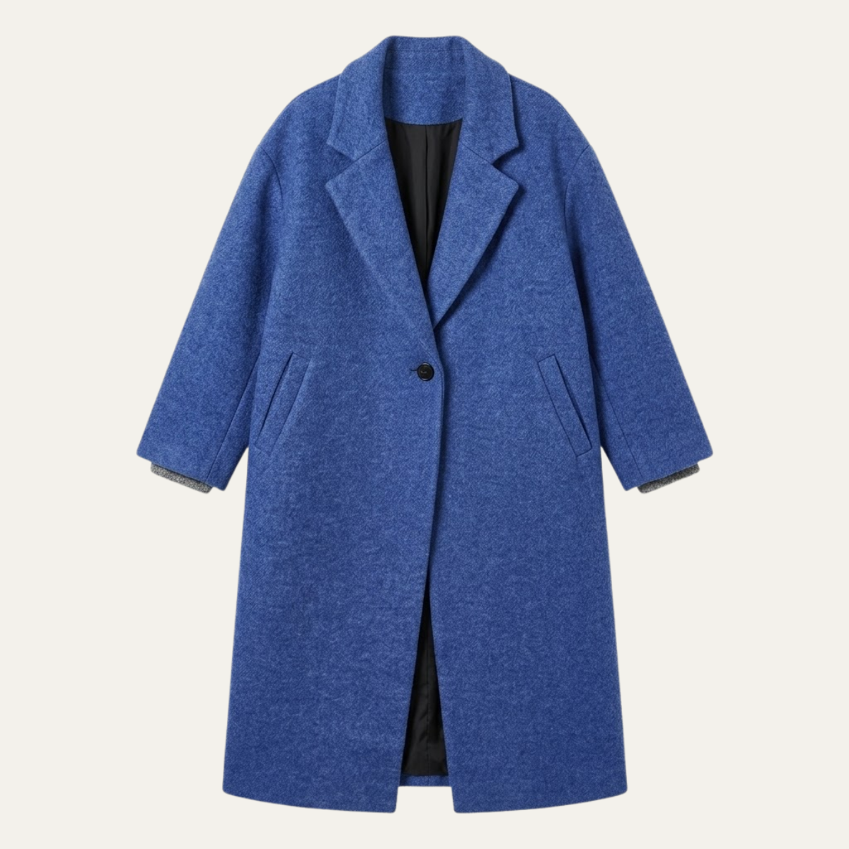 Aurora | Cosy Oversized Long Jacket Coat with Notch Collar
