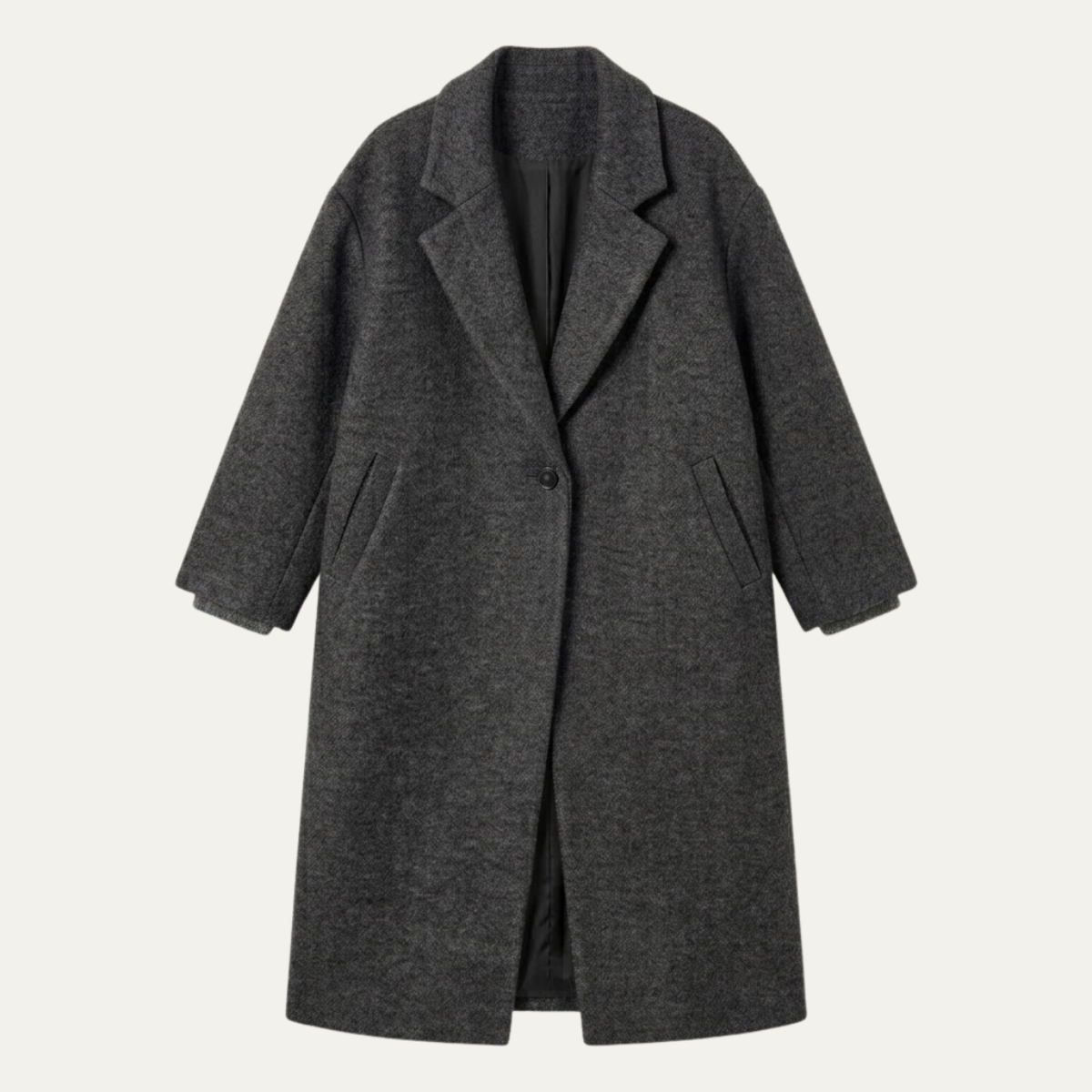 Aurora | Cosy Oversized Long Jacket Coat with Notch Collar