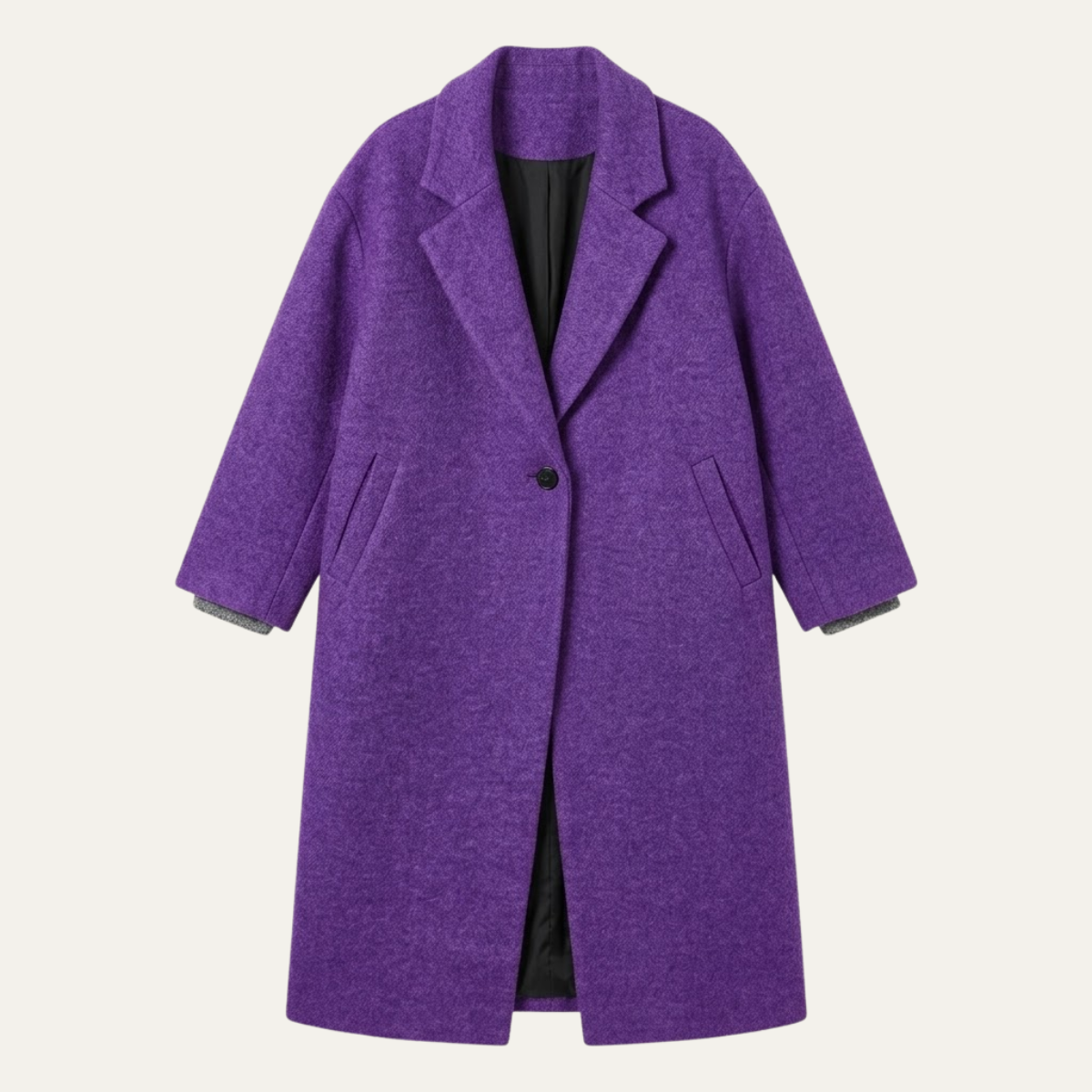 Aurora | Cosy Oversized Long Jacket Coat with Notch Collar