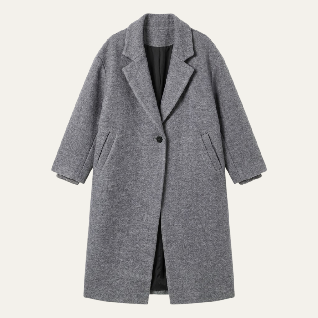 Aurora | Cosy Oversized Long Jacket Coat with Notch Collar