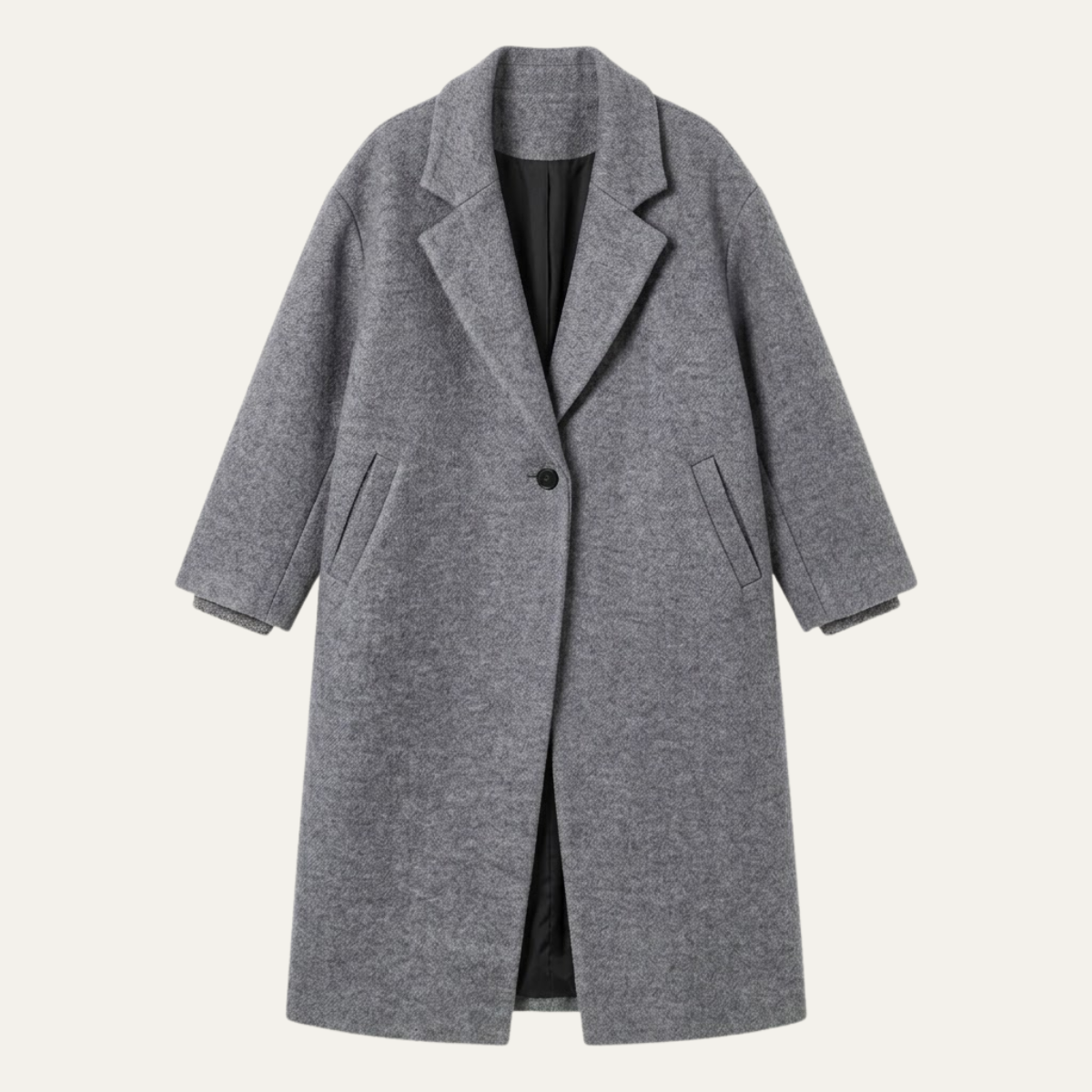 Aurora | Cosy Oversized Long Jacket Coat with Notch Collar