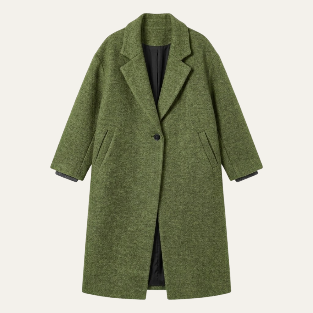 Aurora | Cosy Oversized Long Jacket Coat with Notch Collar
