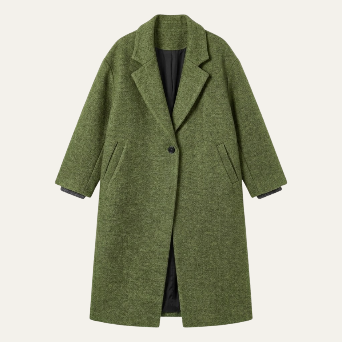 Aurora | Cosy Oversized Long Jacket Coat with Notch Collar