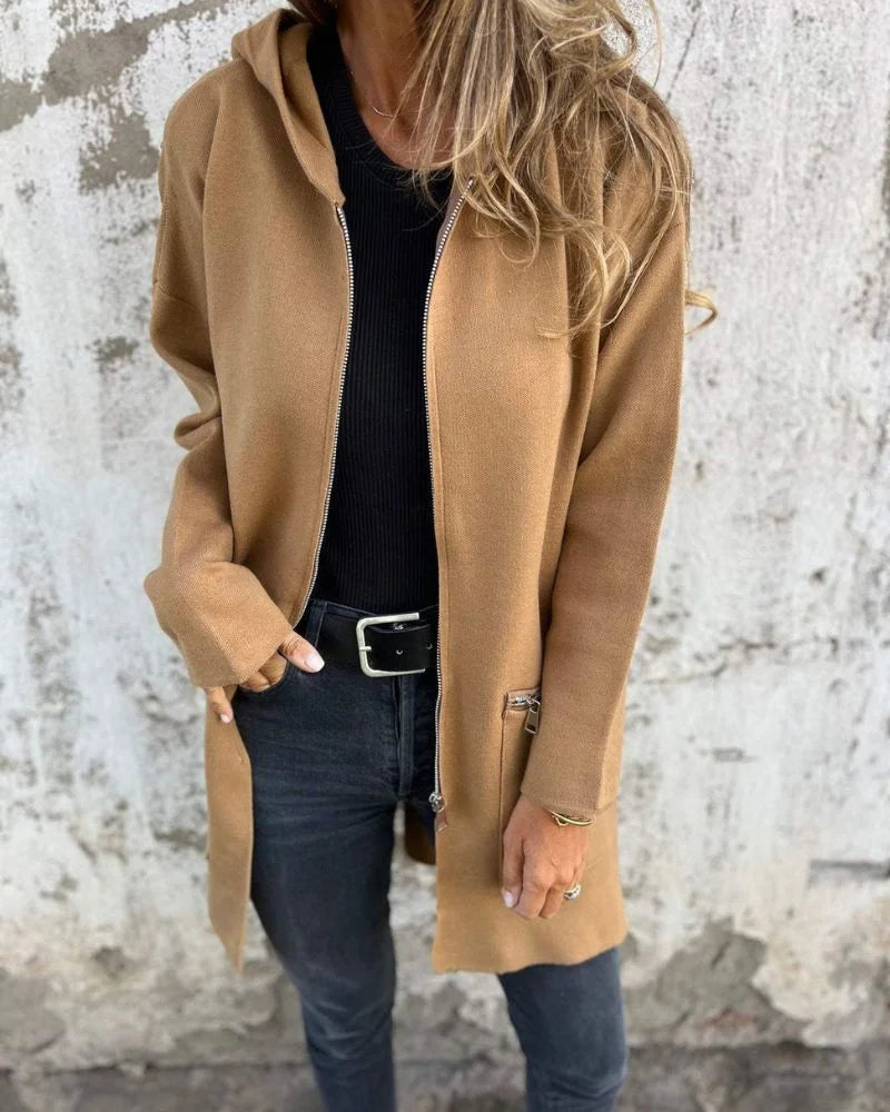 Aurora | Relaxed Zip-Up Hoodie Cardigan with Pockets
