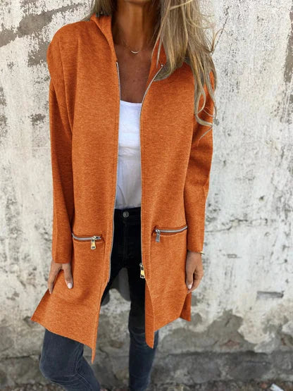 Aurora | Relaxed Zip-Up Hoodie Cardigan with Pockets