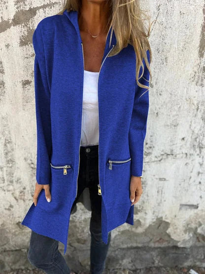 Aurora | Relaxed Zip-Up Hoodie Cardigan with Pockets