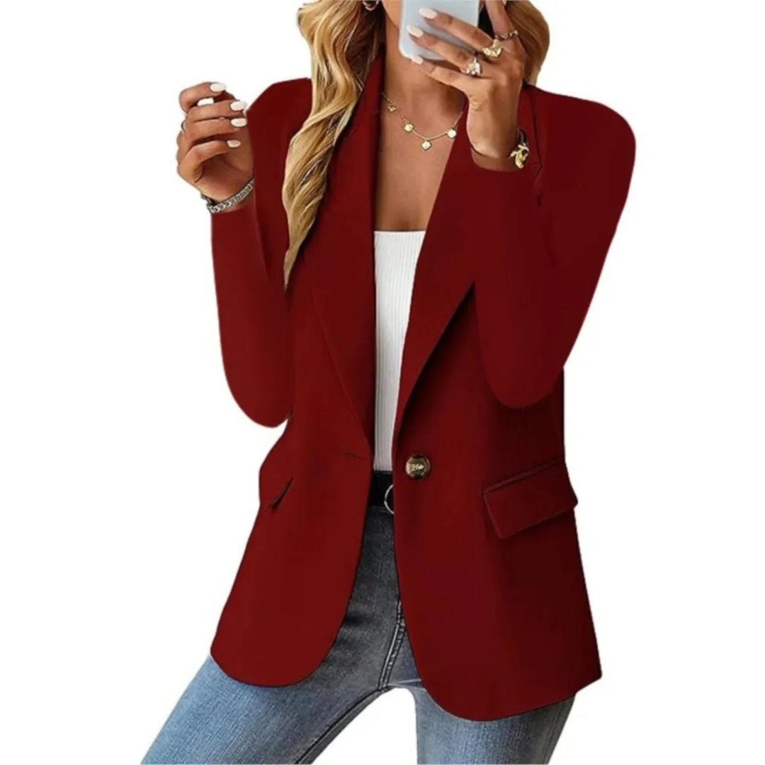 Aurora | Stylish Long Sleeve Single Button Blazer