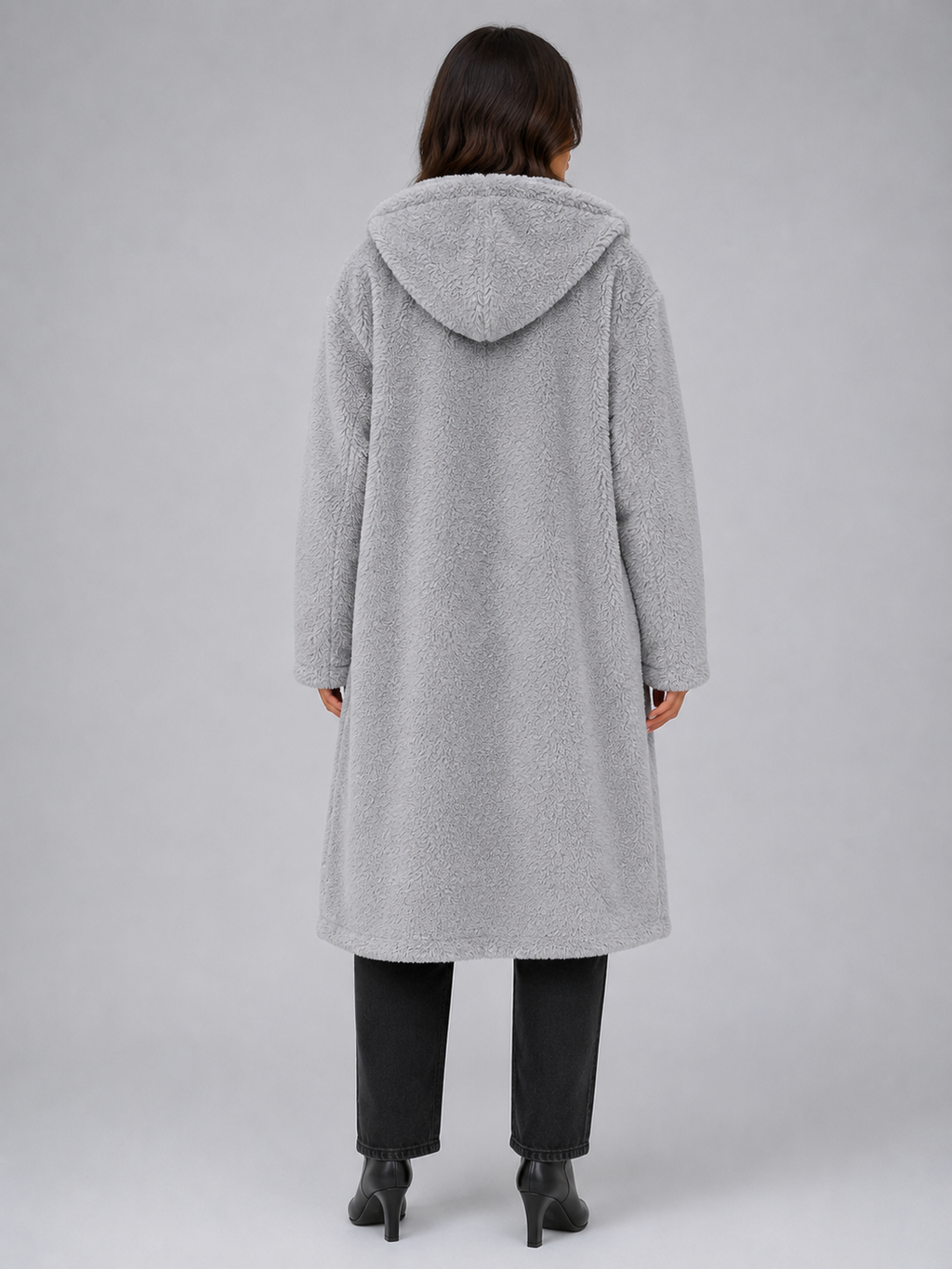 Ava | Graceful Oversized Hooded Long Jacket Coat