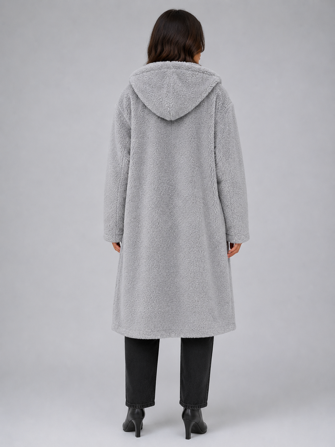 Ava | Graceful Oversized Hooded Long Jacket Coat