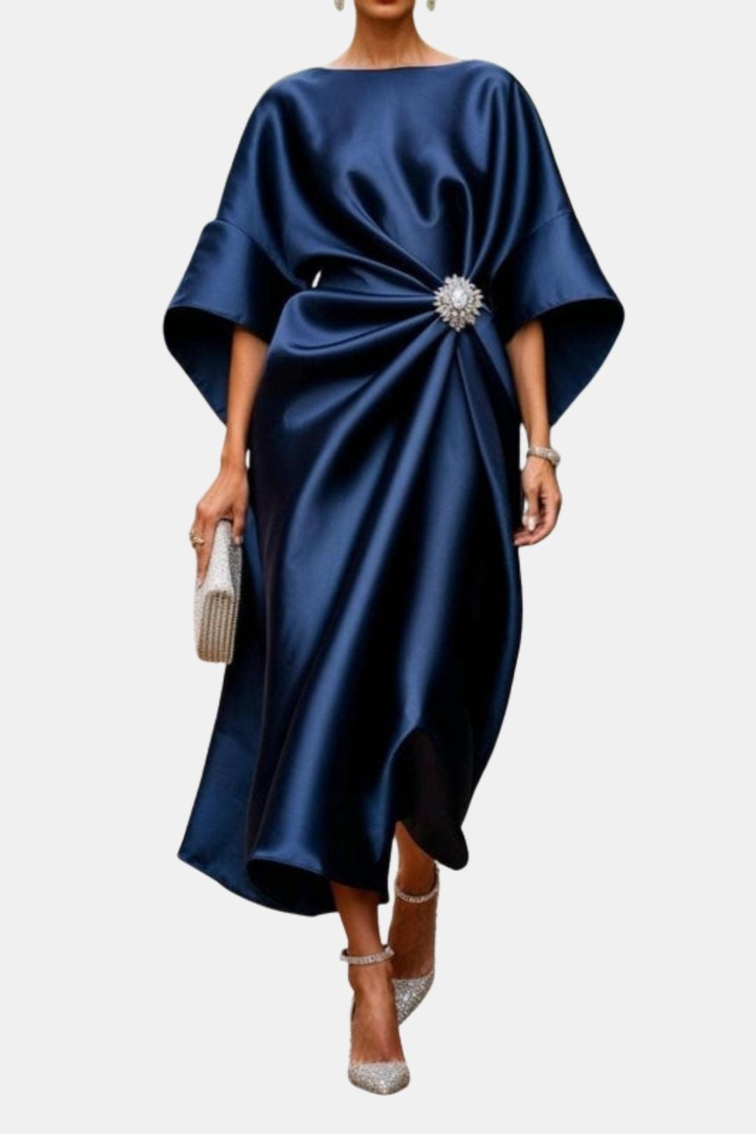 Ava | Relaxed Wide Sleeve Autumn Wedding Guest Dress