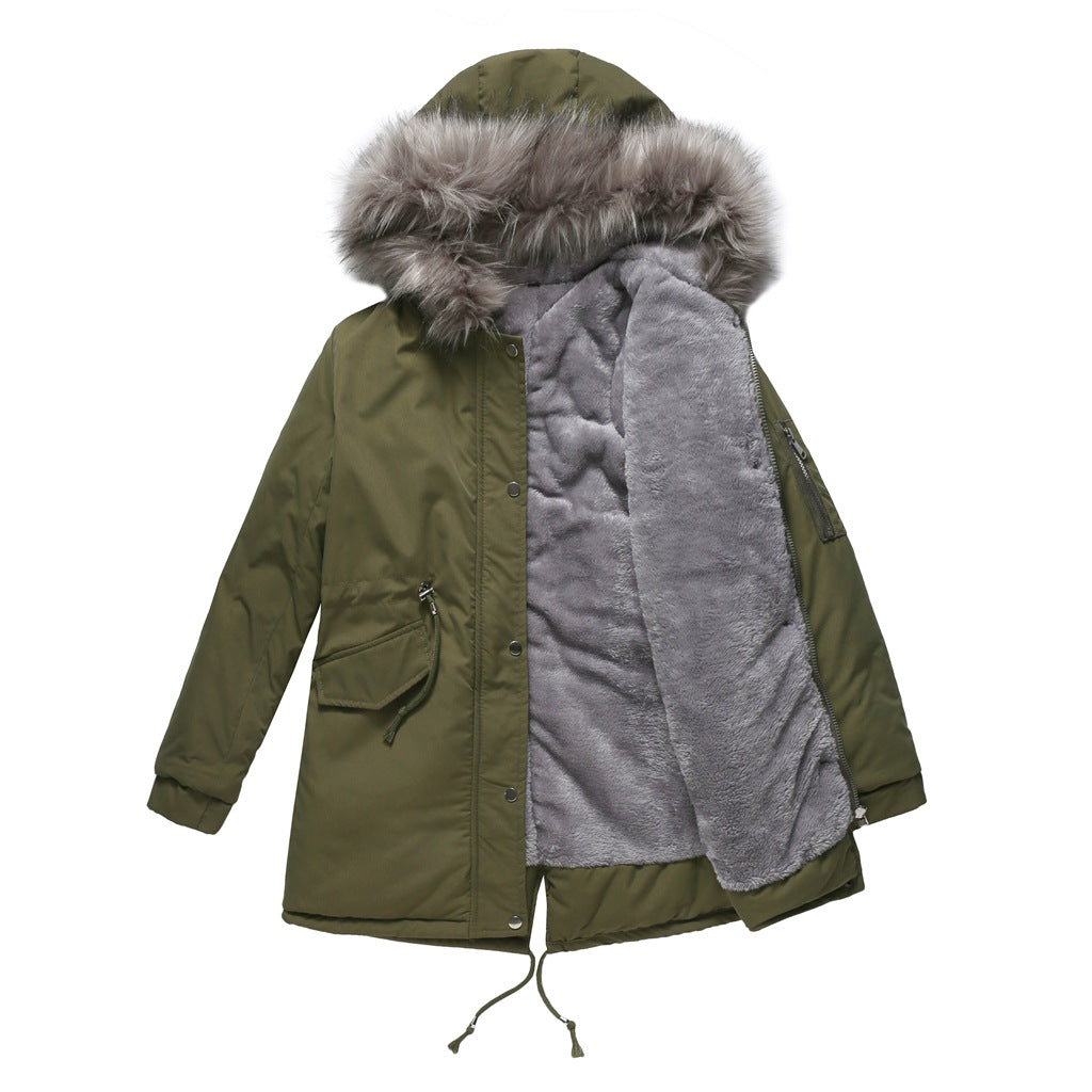 Ayla | Chic Hooded Mid-Length Parka Winter Coat