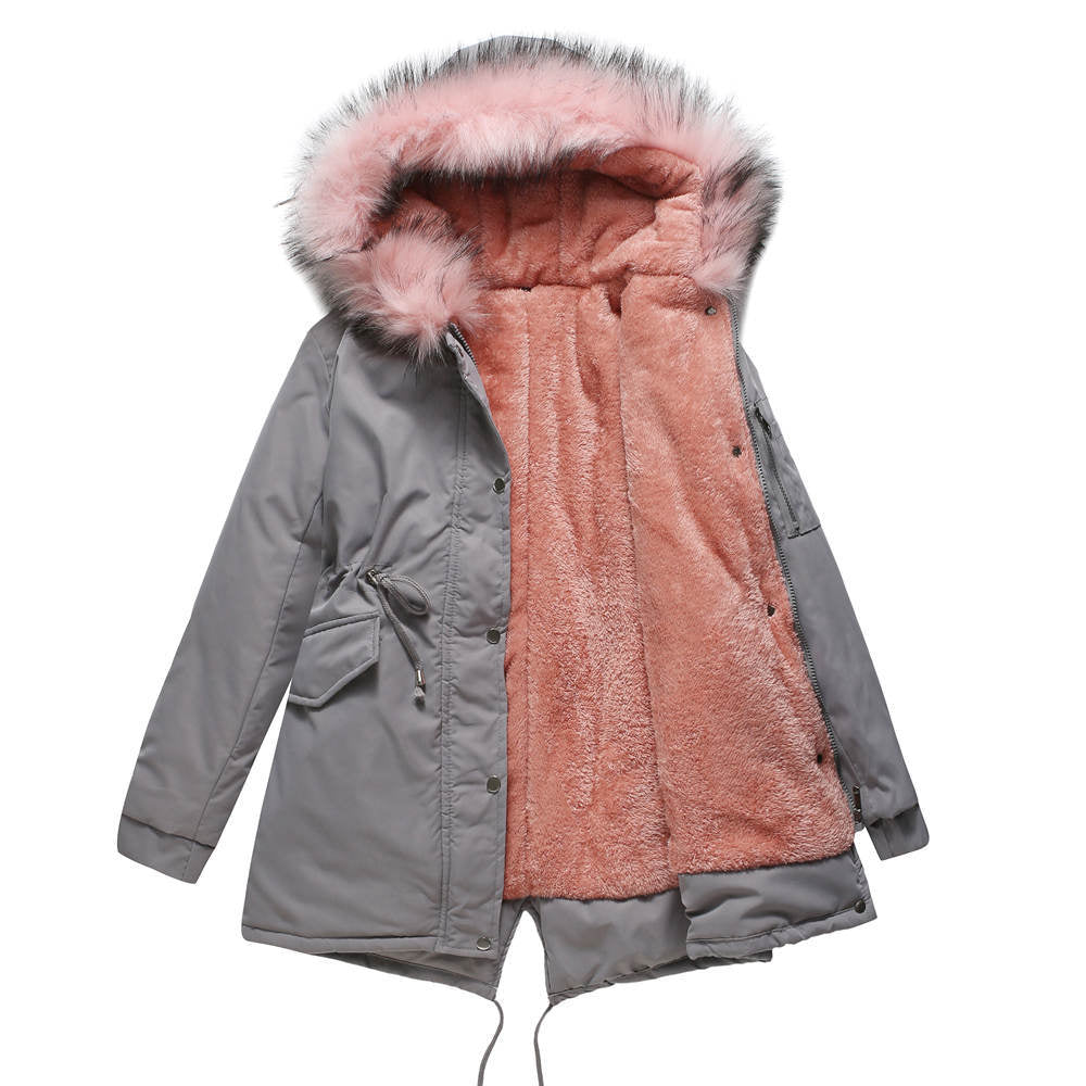 Ayla | Chic Hooded Mid-Length Parka Winter Coat