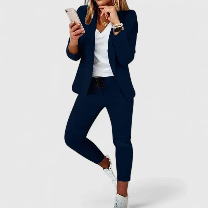Ayla | Chic Two-Piece Blazer and Jogger Set