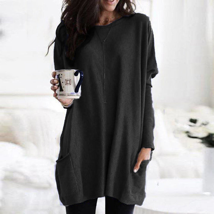 Ayla | Classic Oversized Longline Knitted Jumper with Pockets