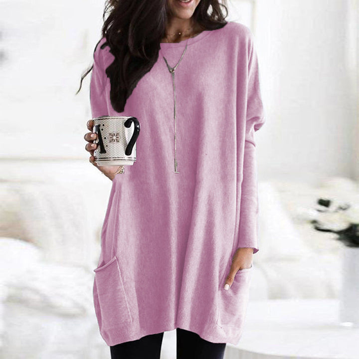 Ayla | Classic Oversized Longline Knitted Jumper with Pockets