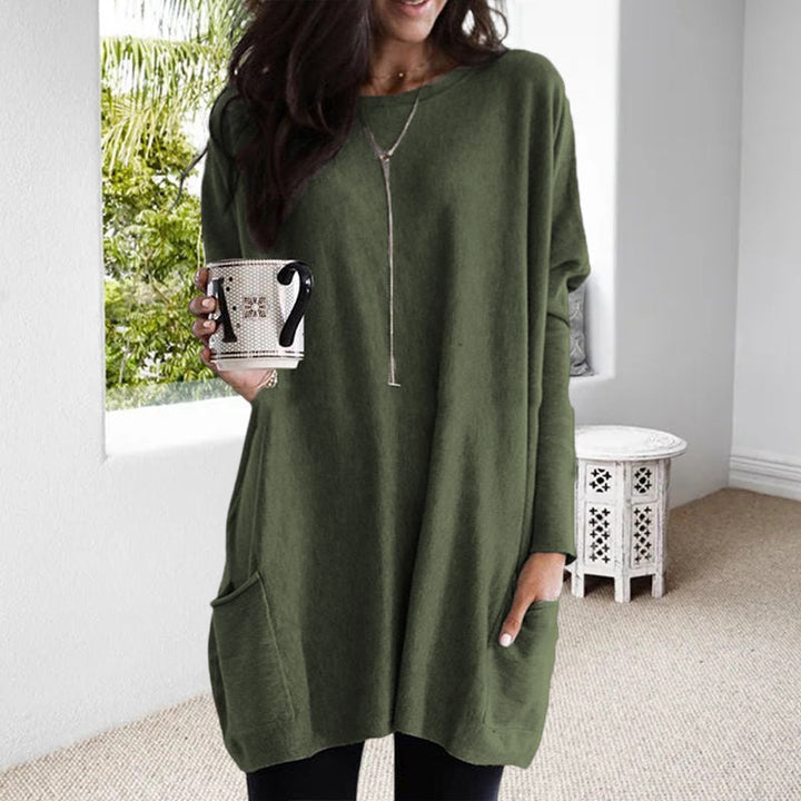 Ayla | Classic Oversized Longline Knitted Jumper with Pockets