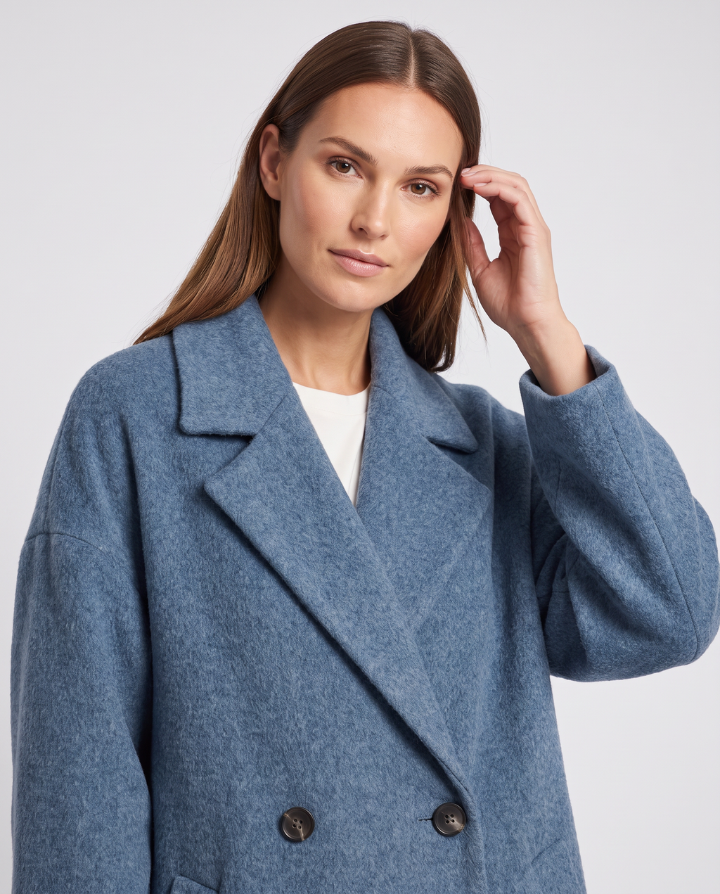Ayla | Stylish Double Breasted Maxi Long Jacket