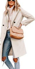 Bella | Classic Double-Breasted Longline Long Jacket