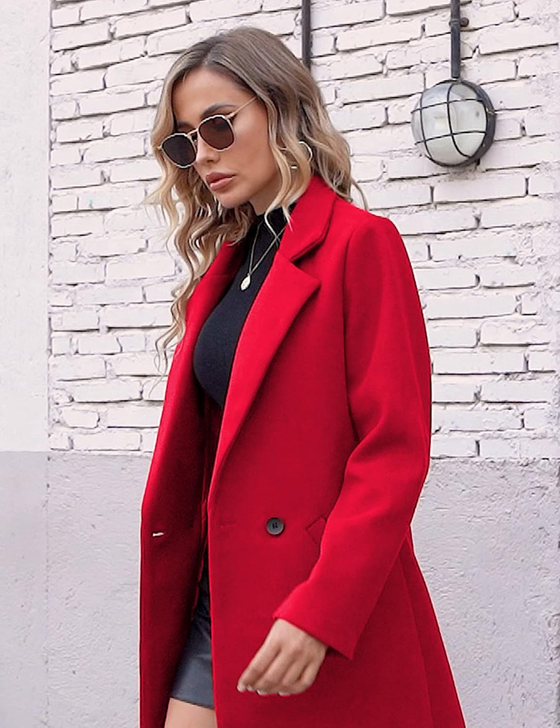 Bella | Classic Double-Breasted Longline Long Jacket