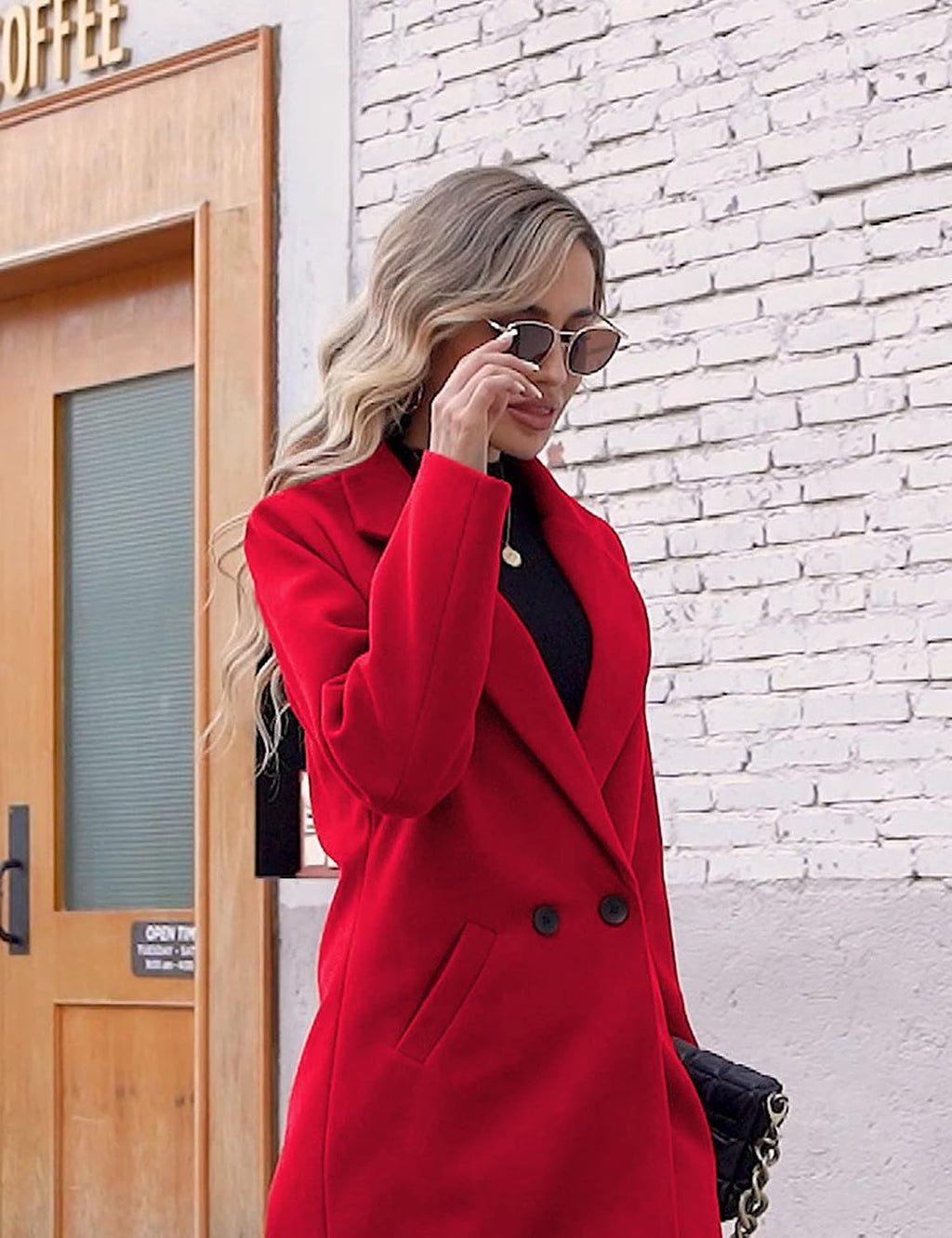 Bella | Classic Double-Breasted Longline Long Jacket