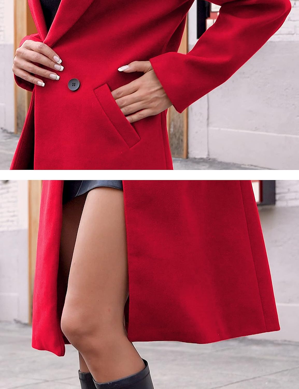Bella | Classic Double-Breasted Longline Long Jacket