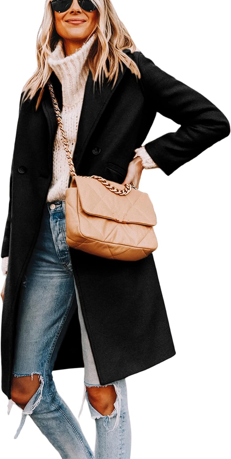 Bella | Classic Double-Breasted Longline Long Jacket