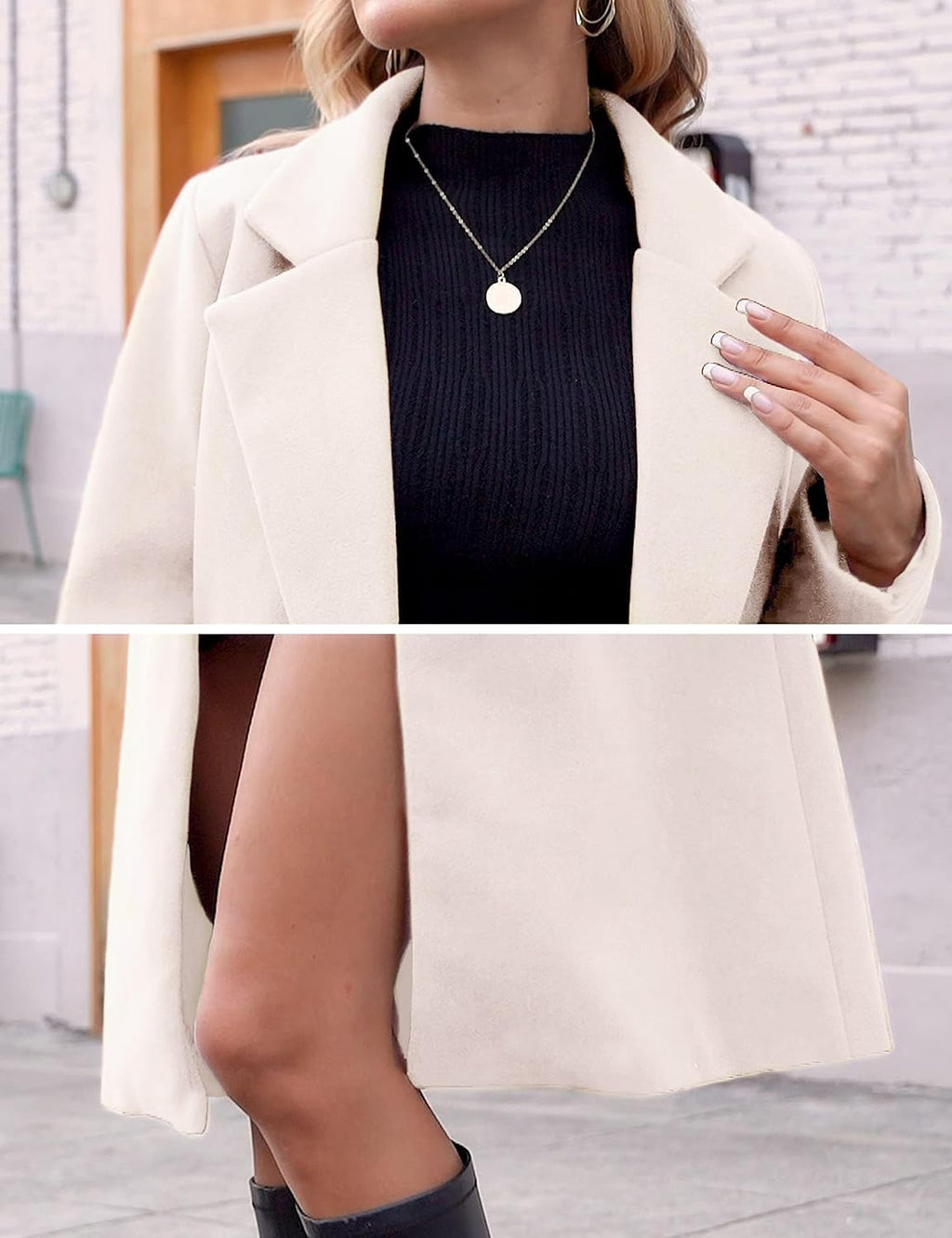 Bella | Classic Double-Breasted Longline Long Jacket