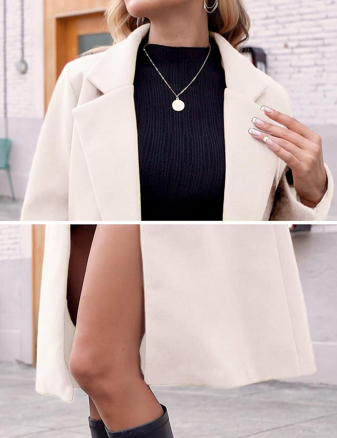 Bella | Classic Double-Breasted Longline Long Jacket