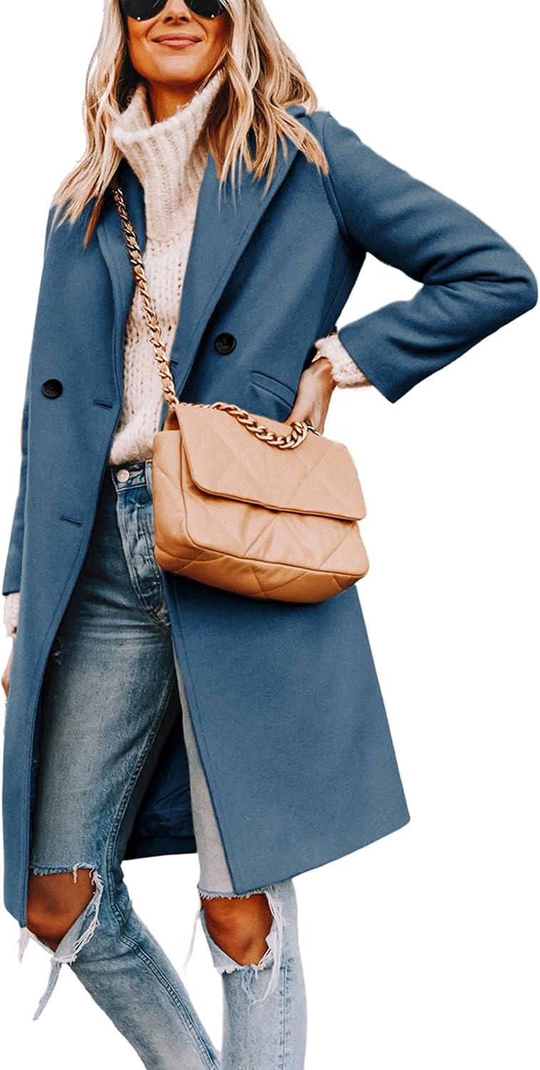 Bella | Classic Double-Breasted Longline Long Jacket