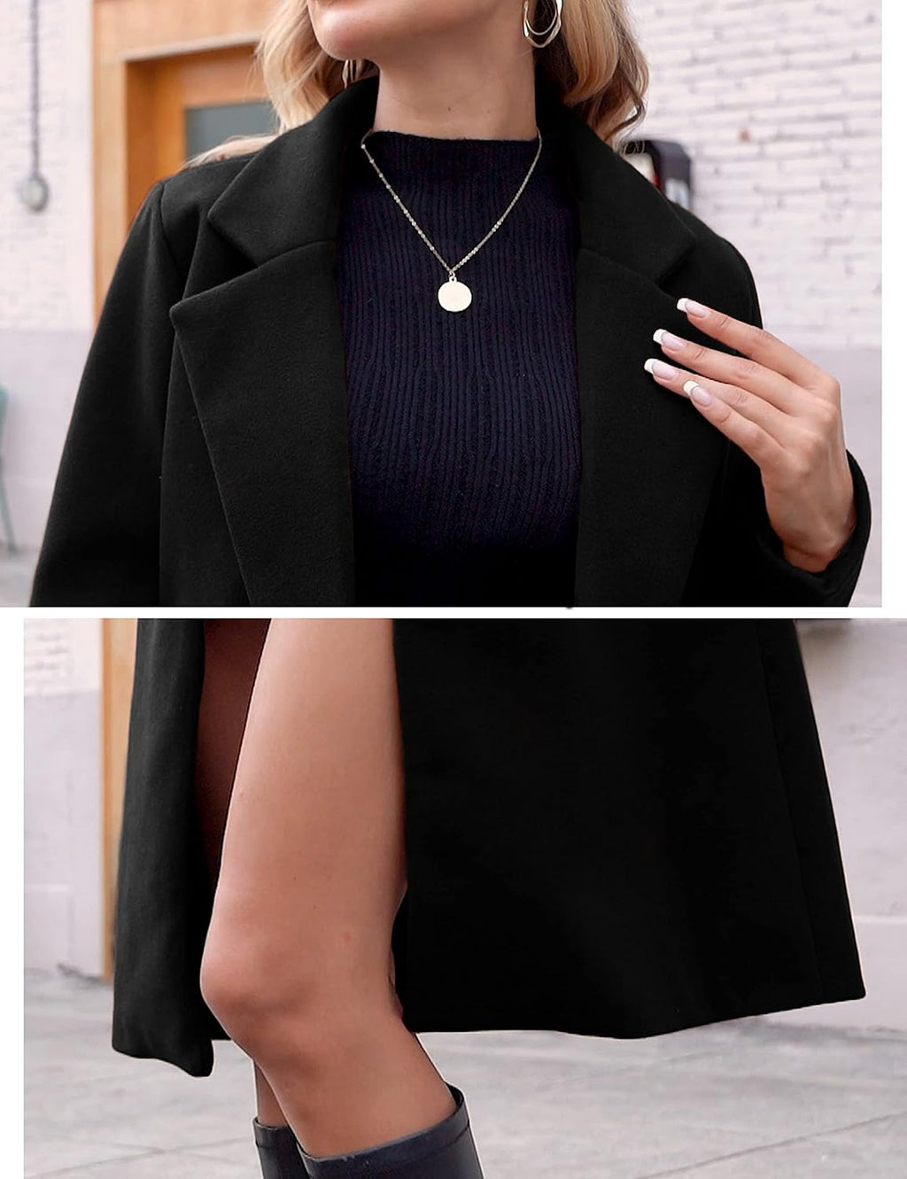 Bella | Classic Double-Breasted Longline Long Jacket
