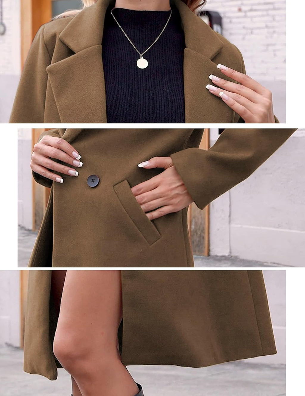 Bella | Classic Double-Breasted Longline Long Jacket